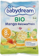 Babydream BIO wafelki ryżowe z mango dla dzieci po 7. miesiącu