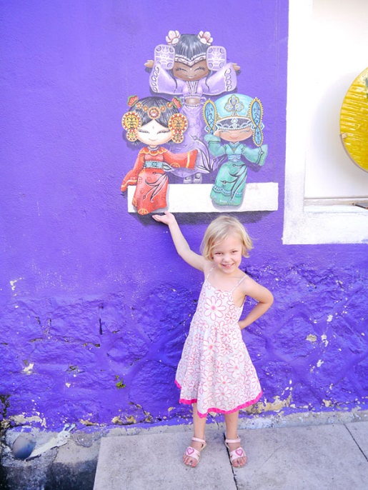 Malezja z dziećmi zwiedzanie Georgetown murale
