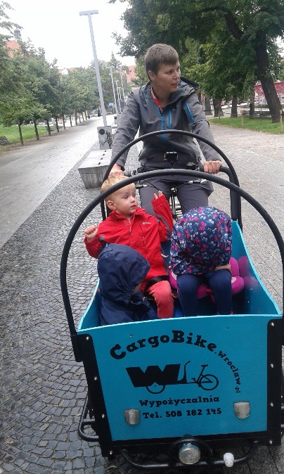 cargo bike wypożyczalnia rowerów dla dzieci przyczepka opinie