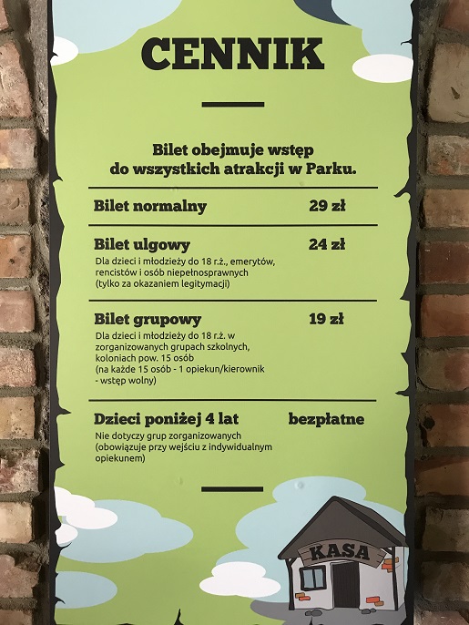 Cennik Park Ewolucji bilety opinie cennik park ewolucji sławutówko bilety