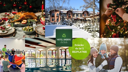Boże Narodzenie na Mazurach w Hotelu Anders atrakcje dla dzieci pakiety świąteczne hoteli