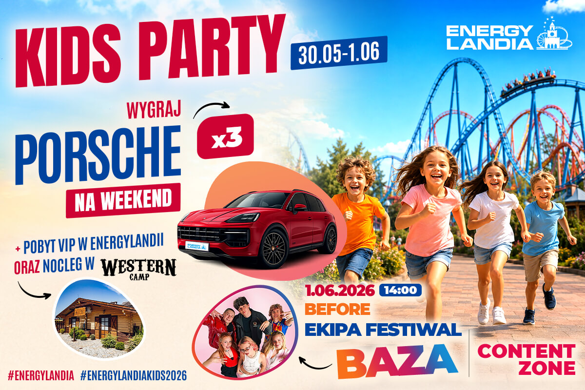 dzień dziecka Energylandia nagrody tiktokerzy content zone