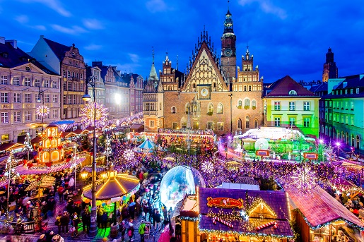 Jarmak Świąteczny Wrocław iluminacje atrakcje dla dzieci choinka opinie