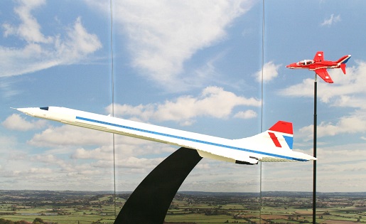 Concorde z klocków LEGO Wystawa Warszawa