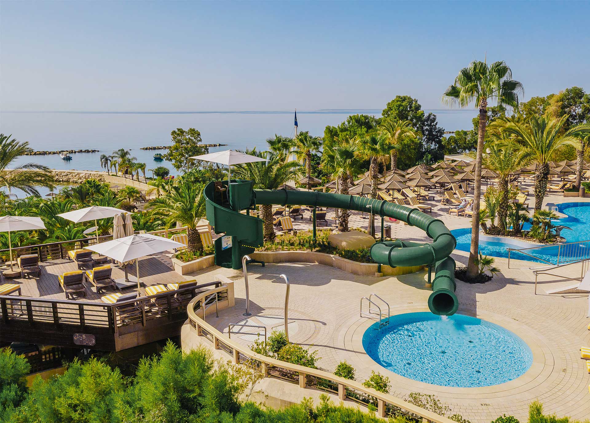 Cypr hotele dla rodzin z dziećmi atrakcje dla dzieci opinie z basenem aquaparkiem
