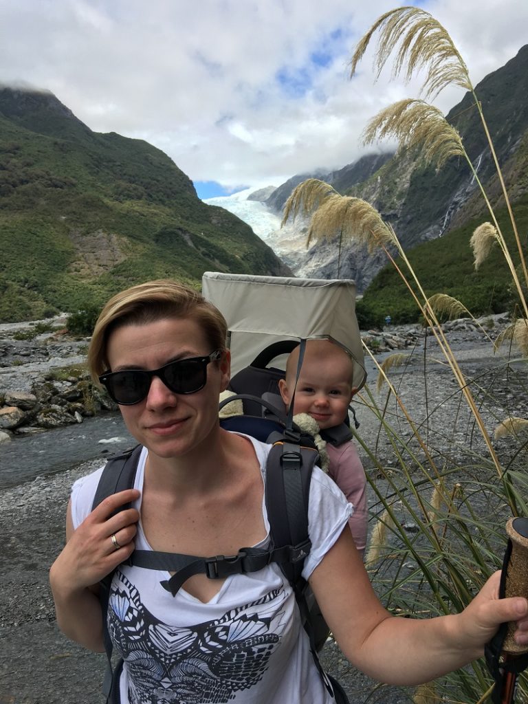 Franz Jozef Glacier z dziećmi wycieczka Nowa Zelandia wakacje