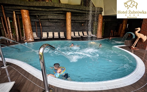 Hotel Żubrówka Białowieża pakiety hoteli z basenem ferie 2023 atrakcje dla dzieci
