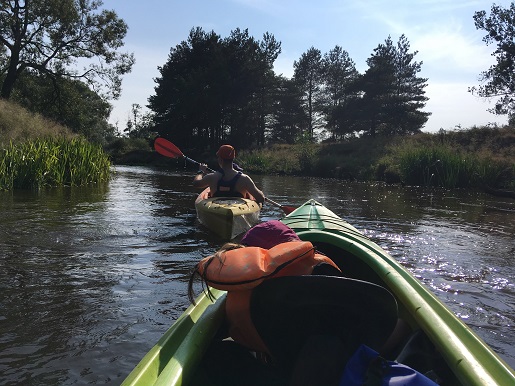 Weekend z dzieckiem-dwudniowy spływ Kajakowy Małą Panwią Krupski Młyn z dzieckiem spływ Kajakowy Małą Panwia