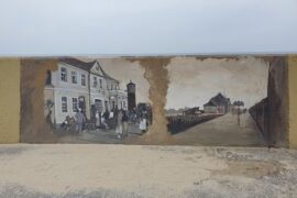 Mural w porcie rybackim Władysławowo atrakcje dla rodzin z dziećmi 5