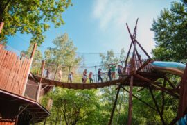 Park rozrywki Las Odkrywców park linowy opinie Lubelskie Ułęż gdzie z dzieckiem na weekend atrakcje