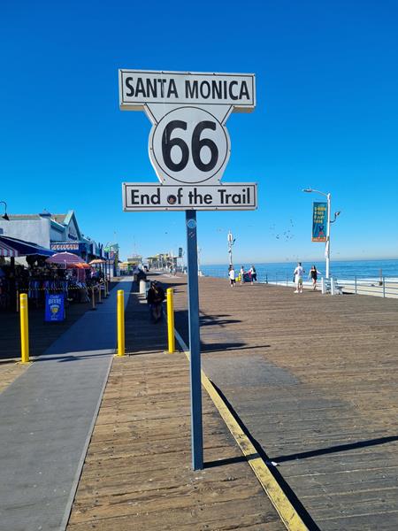 Santa Monica Route 66 Kalifornia Stany Zjednoczone wycieczka z dziećmi