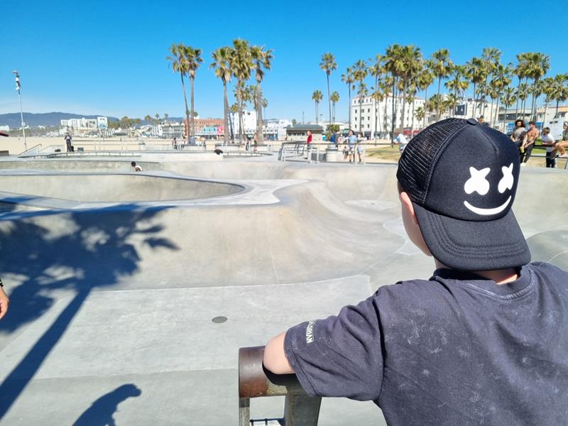 Venice Beach Skate Park GTA atrakcje z dzieckiem Los Angeles zwiedzanie