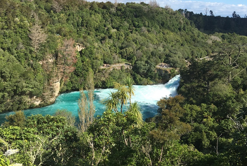 Wodospad Huka Nowa Zelandia relacja z podróży zdjęcia opinie