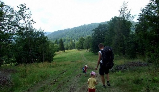 z dziećmi Beskid Żywiecki