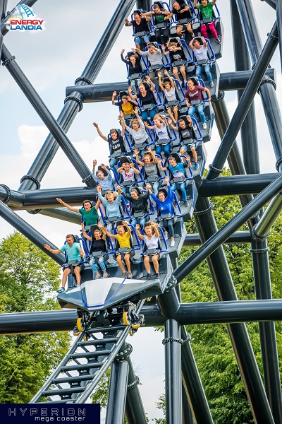 hyperion mega coaster energylandia najwyższa kolejka górska w Polsce Europie opinie