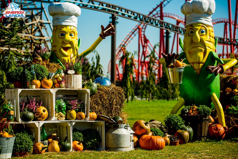 jesień w Energylandi 2022 atrakcje Oktoberfest dynie