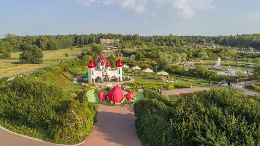 magiczne ogrody panorama dron 2018 zamek wrozek kwiatowa brama