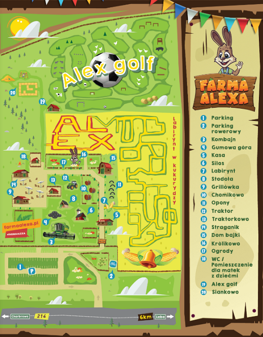 mapa farma alexa łeba atrakcje dla dzieci mapa farma alexa łeba atrakcje dla dzieci