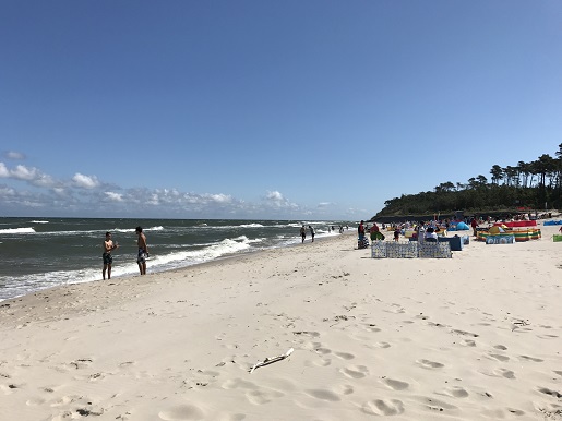plaża za Jastrzębią Górą