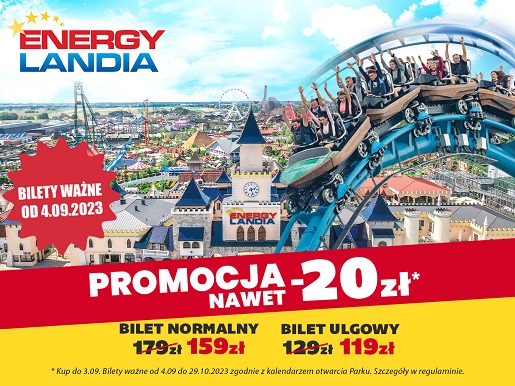 promocja energylandia bilety taniej wrzesień 2023 rabat kod