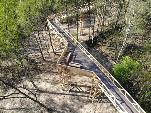 Ścieżka w koronach drzew – Poznań Dolina Szklarki -Antoninek sciezka w koronach drzew poznan wielkopolskie atrakcje dla dzieci 4