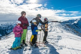 Tyrol sanki narty z dziećmi