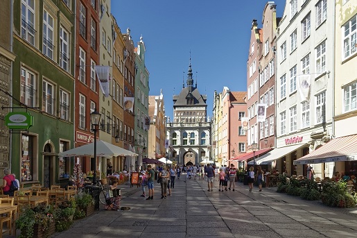 ulica długa gdansk gdzie z rowerem z dzieckiem