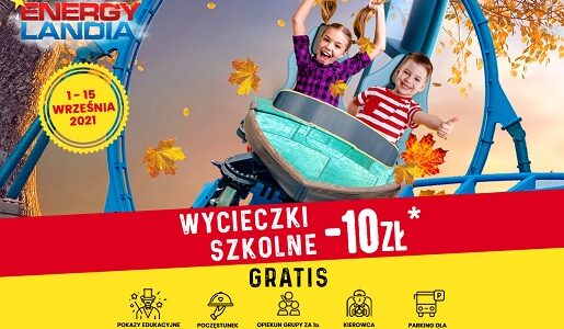 wycieczki szkolne energylandia promocja ceny bilety opinie