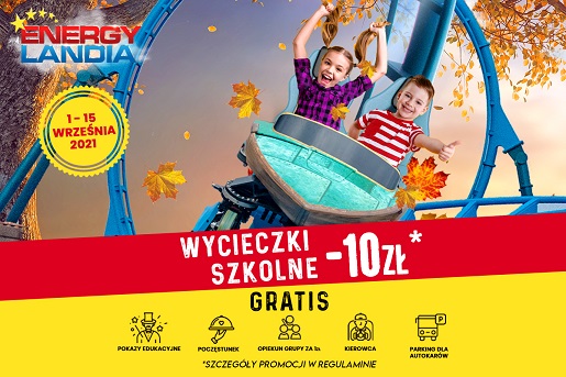 Wycieczki szkolne do Energylandii – wielka promocja na powrót do szkoły! wycieczki szkolne energylandia promocja ceny bilety opinie