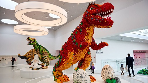 wystawa LEGO House dinozaury z klocków atrakcje m